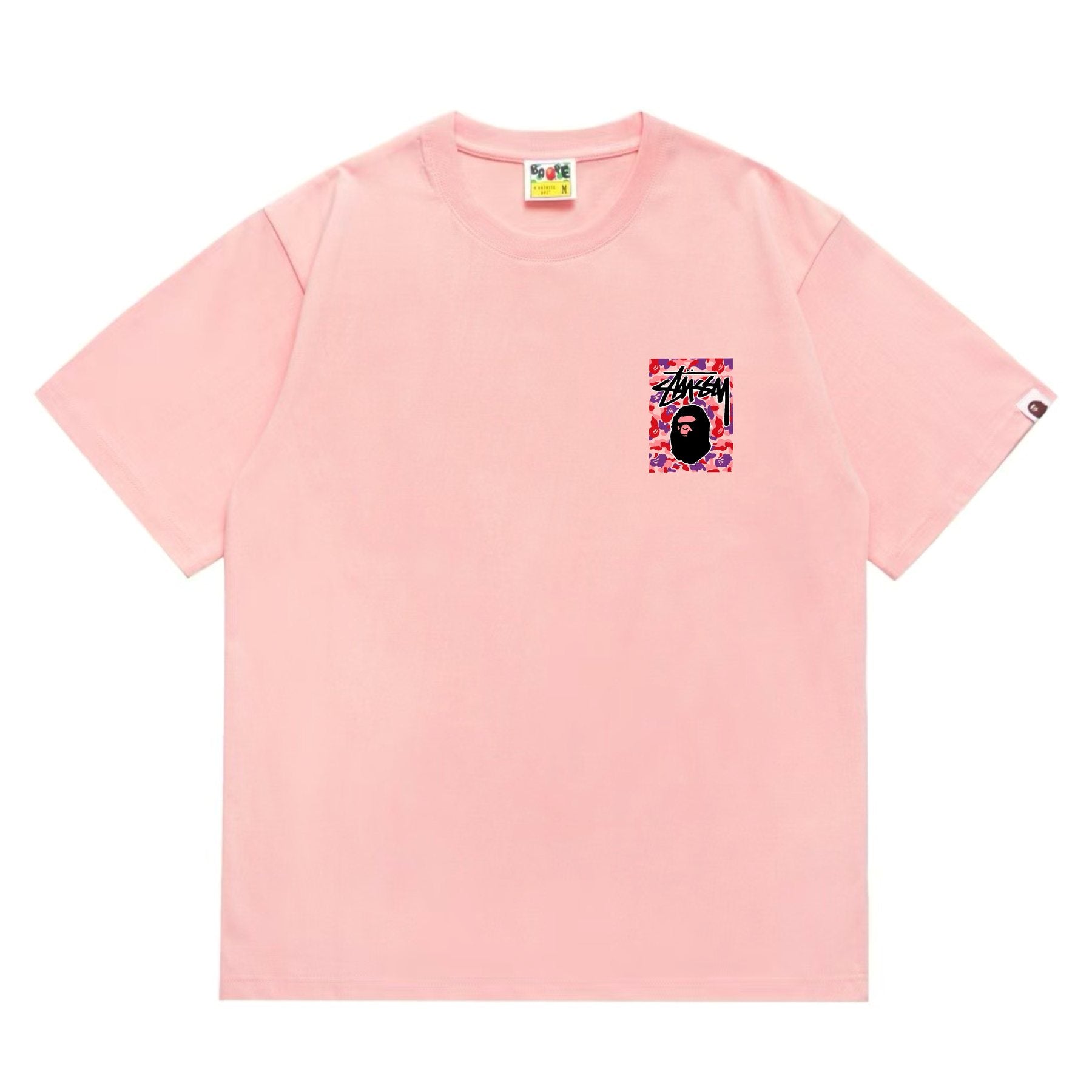 BAPE Warm Camo Black Ape Graphic T-Shirt — front