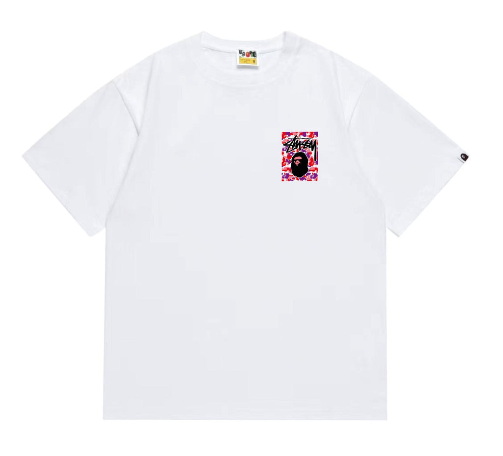 BAPE Warm Camo Black Ape Graphic T-Shirt — front