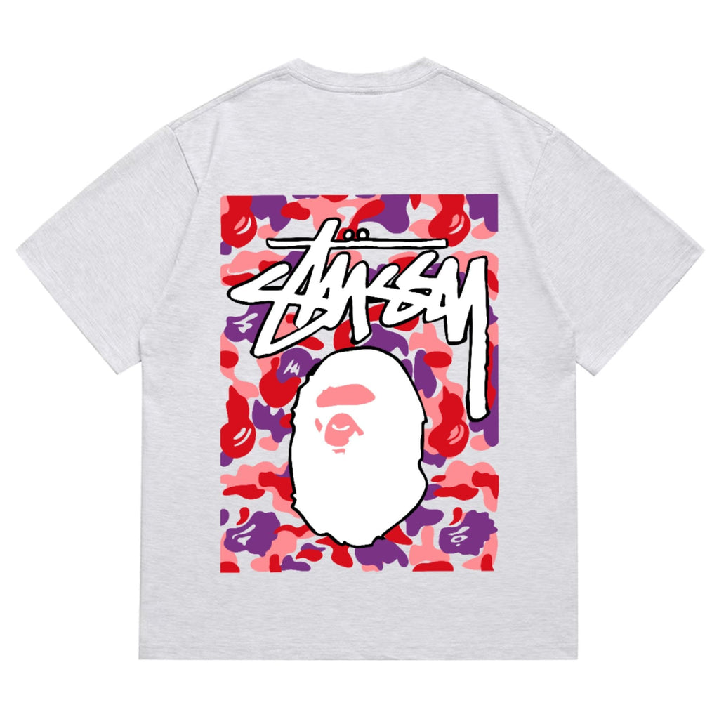 BAPE Warm Camo Ape Graphic Short-Sleeve T-Shirt — back