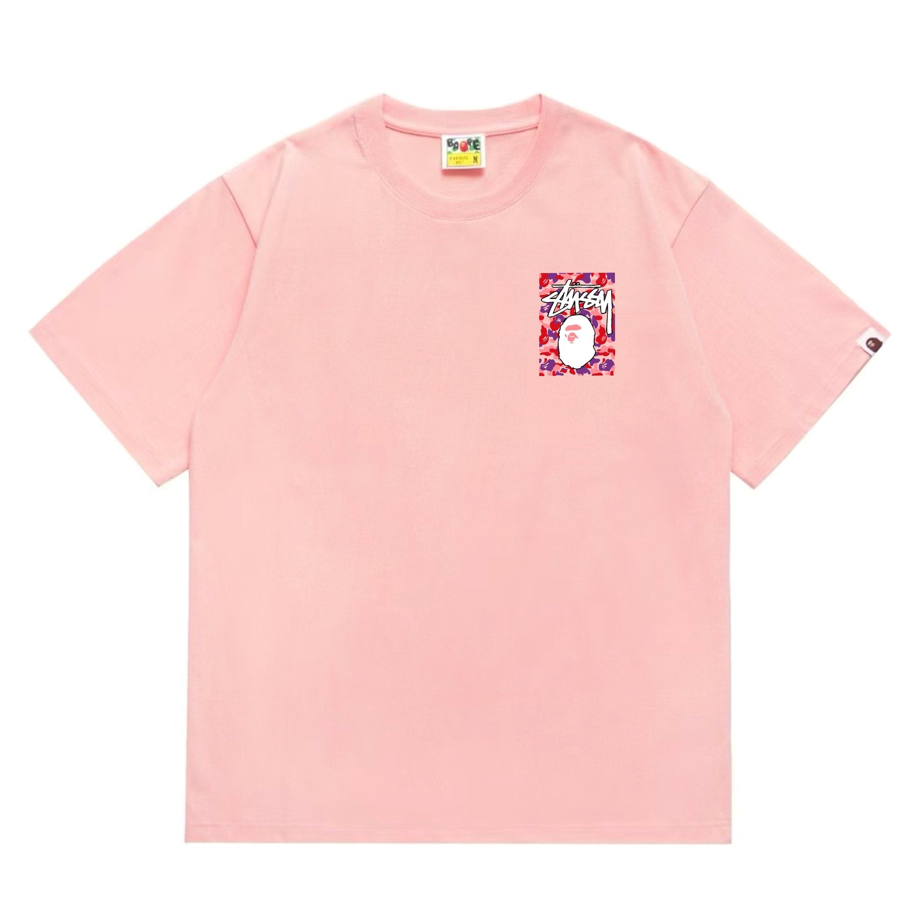 BAPE Warm Camo Ape Graphic Short-Sleeve T-Shirt — front
