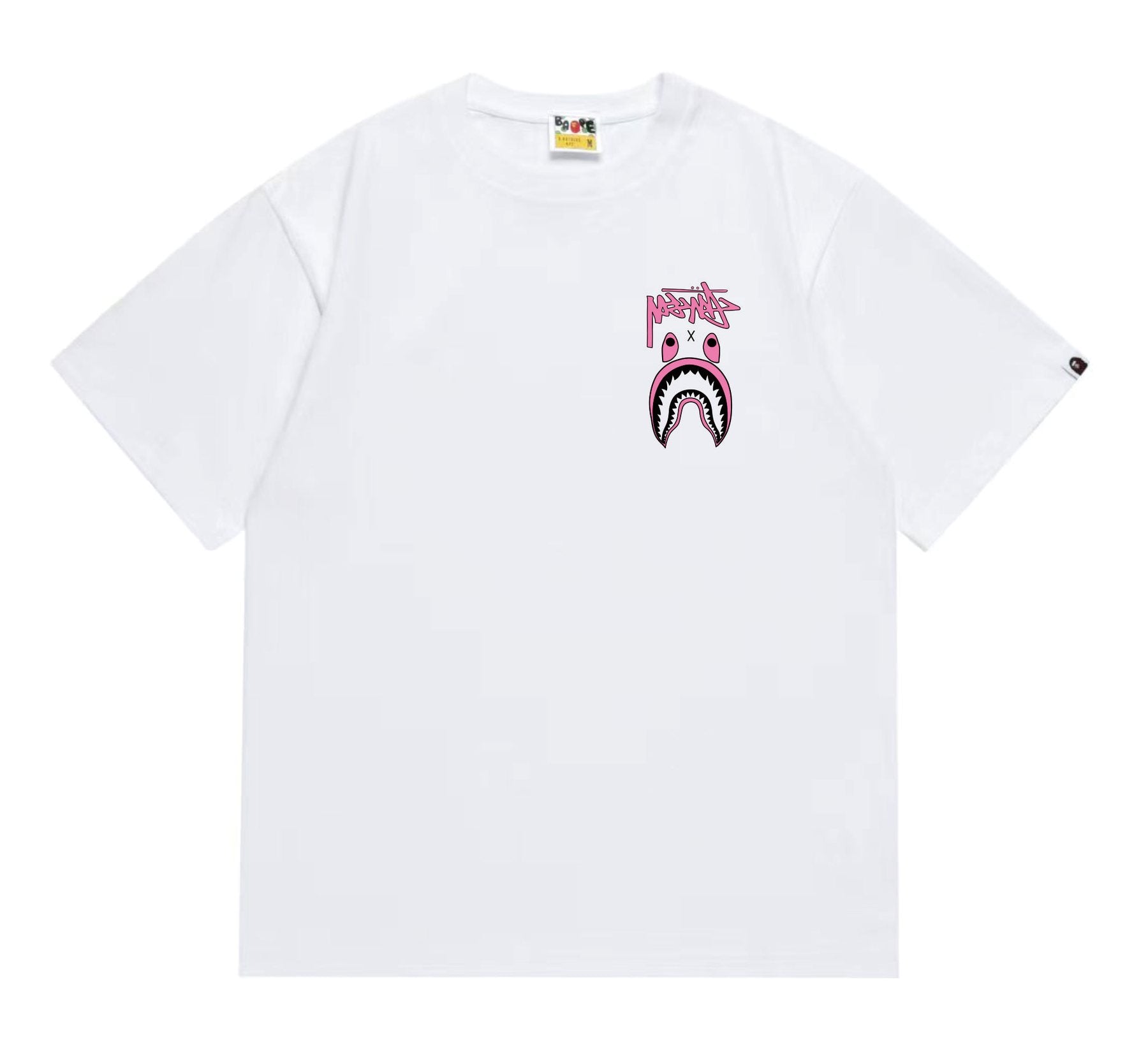 BAPE Contrast Shark Wordmark Graphic T-Shirt — front