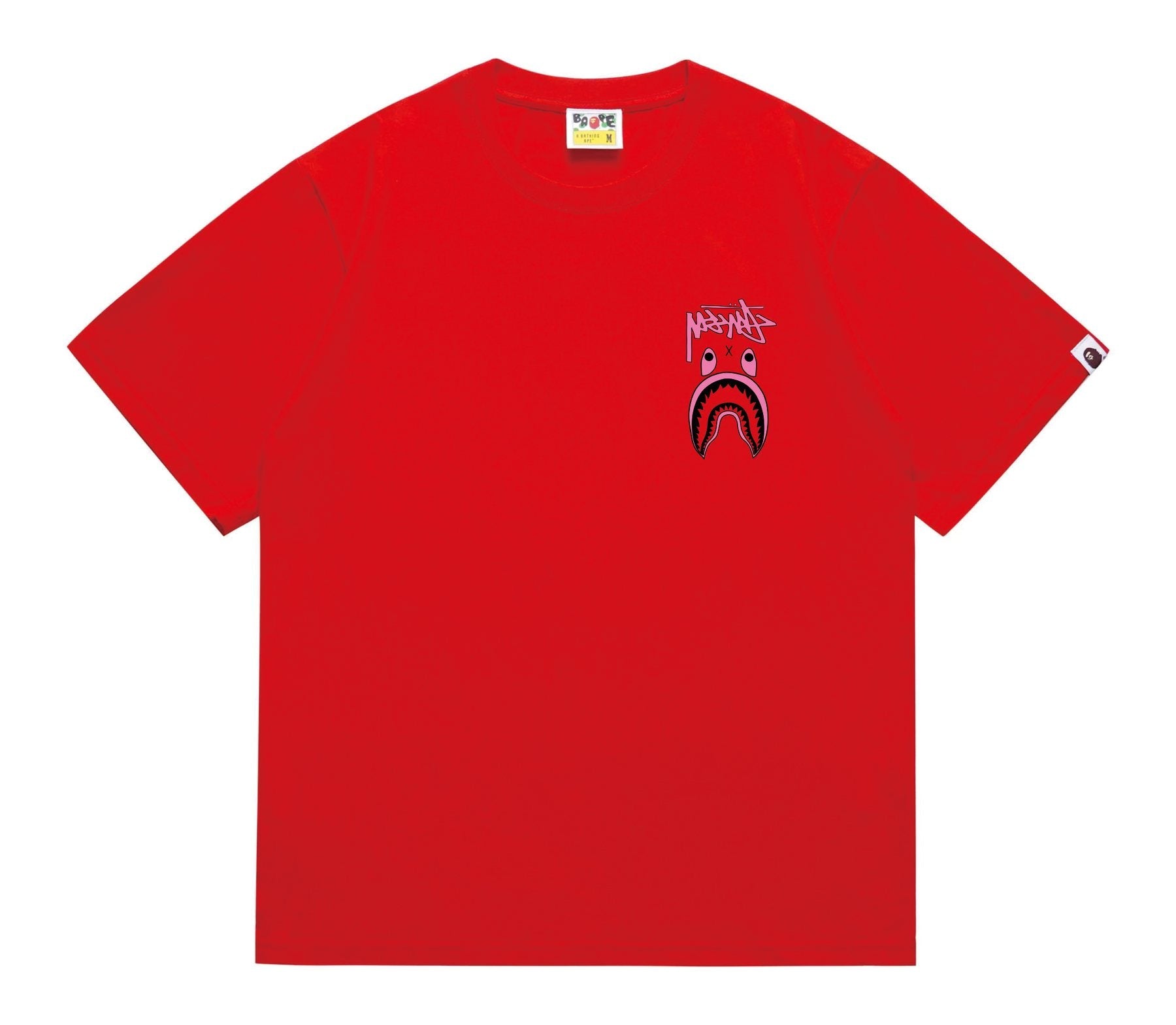 BAPE Contrast Shark Wordmark Graphic T-Shirt — front