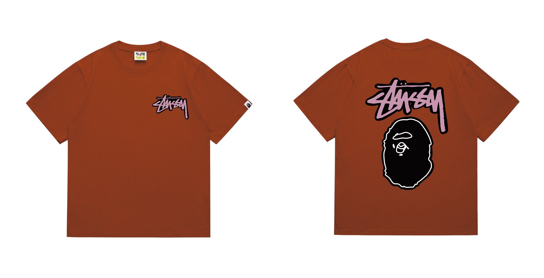 BAPE Dark-Face Graffiti Graphic T-Shirt — comparison