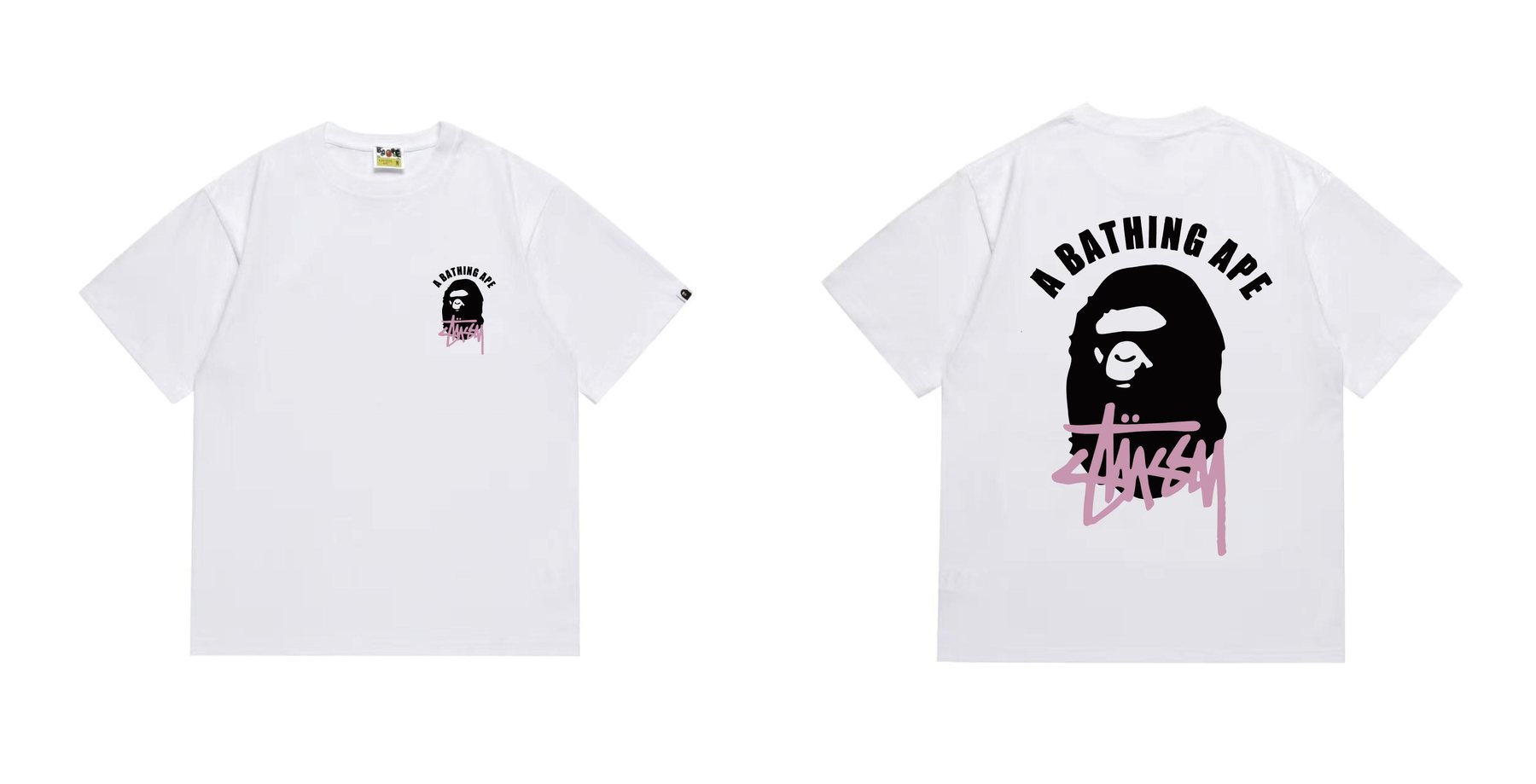 BAPE Black Ape Back Graphic T-Shirt — comparison