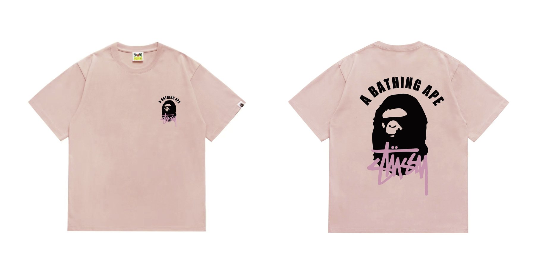 BAPE Black Ape Back Graphic T-Shirt — comparison