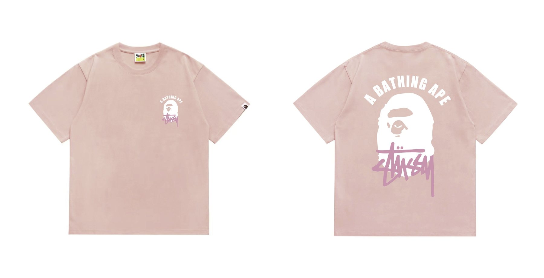 BAPE White Ape Back Graphic T-Shirt — comparison