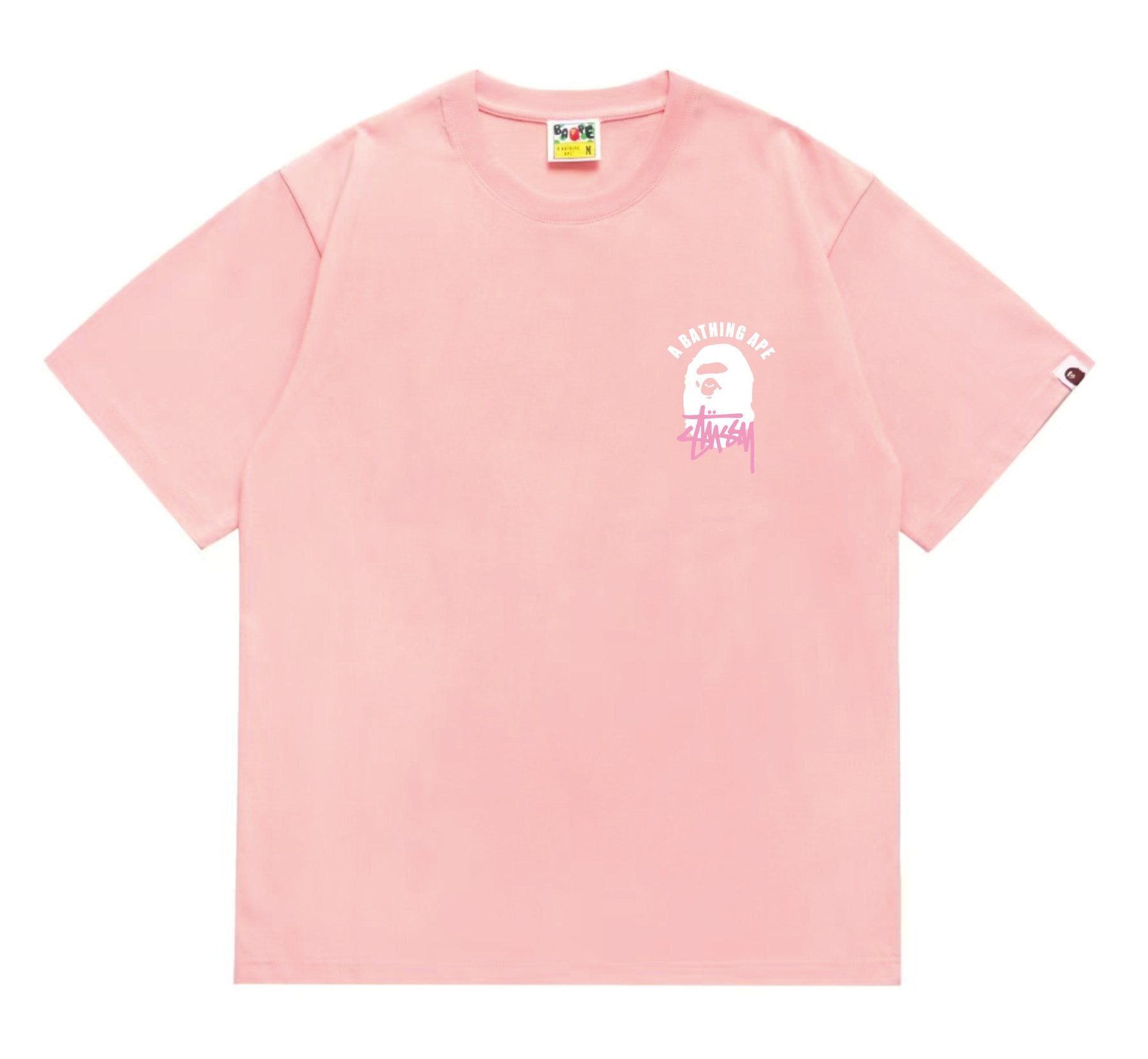BAPE White Ape Back Graphic T-Shirt — front