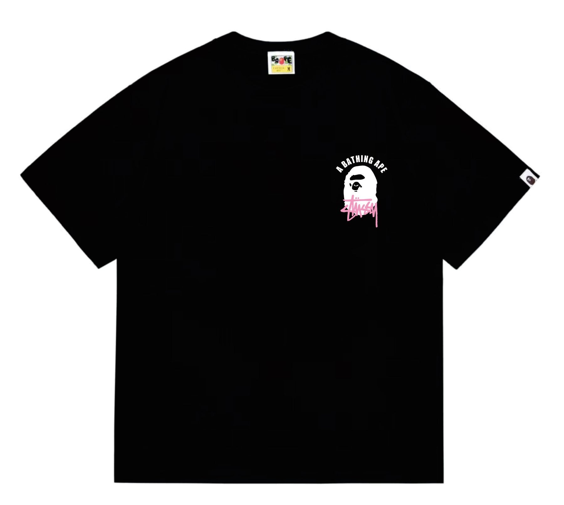 BAPE White Ape Back Graphic T-Shirt — front