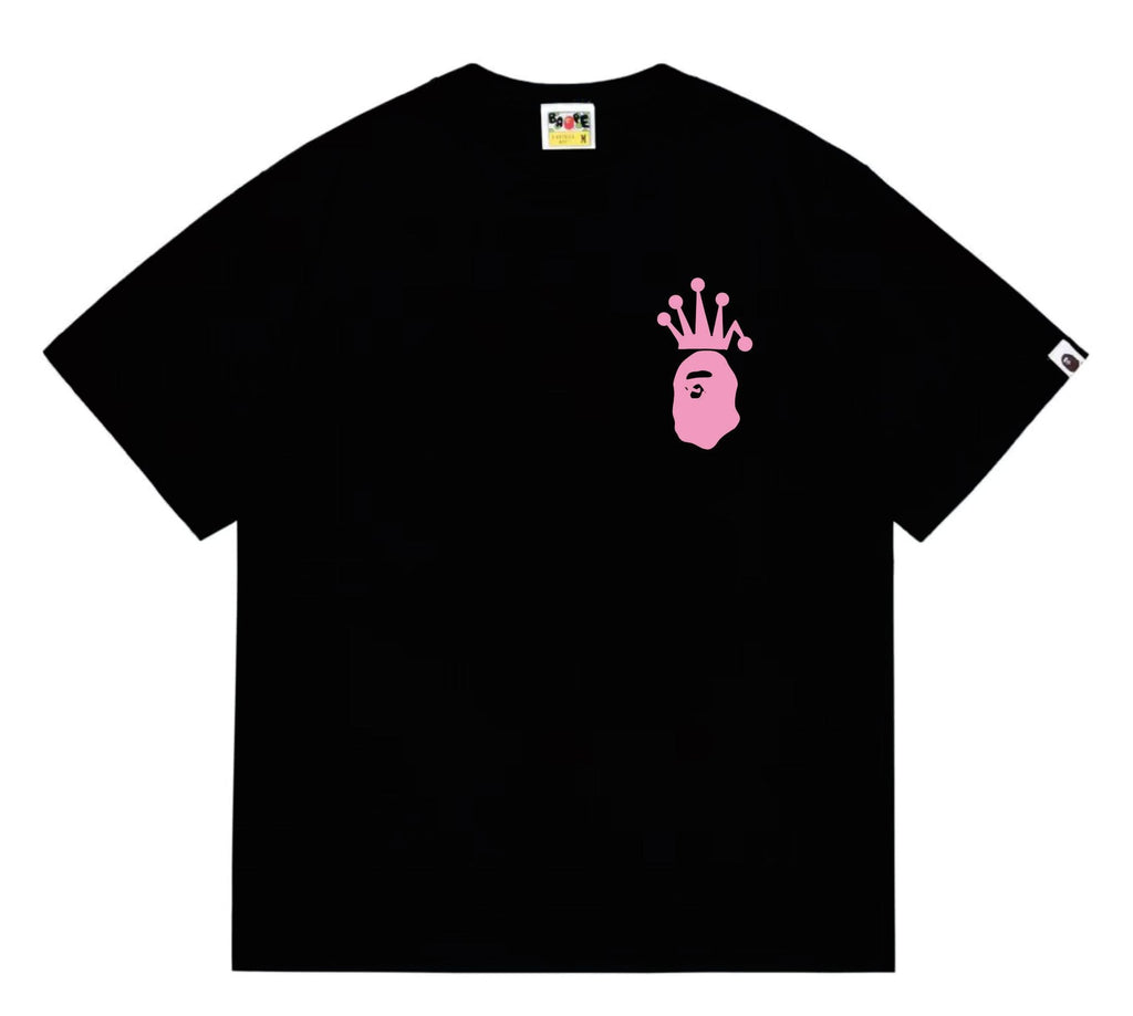 BAPE Crowned Ape Back Graphic Short-Sleeve T-Shirt — front