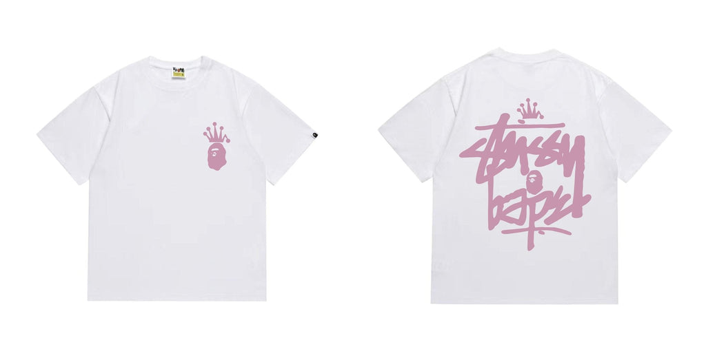 BAPE Crowned Ape Back Graphic Short-Sleeve T-Shirt — hero
