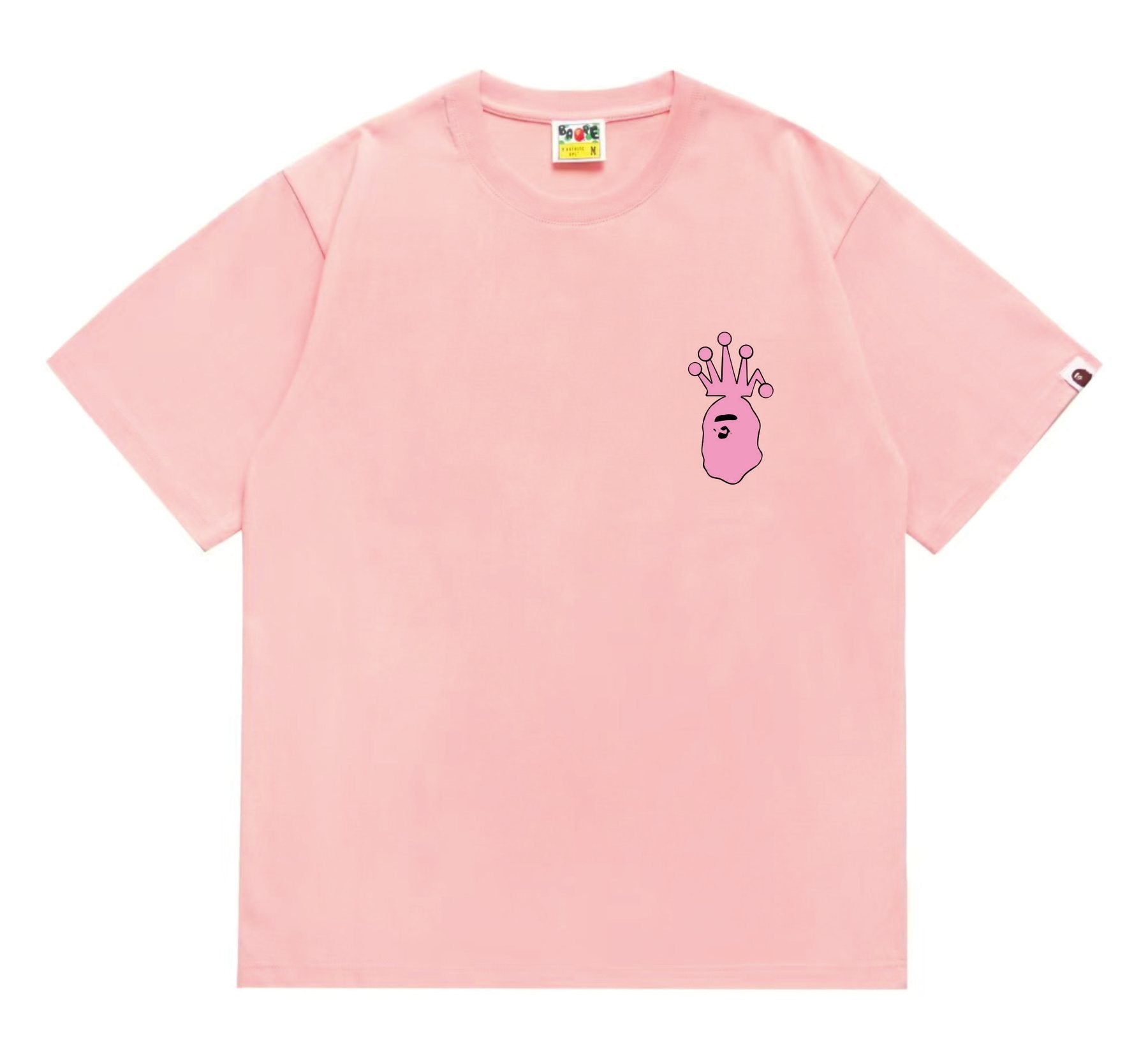 BAPE Crown-Face Graffiti Graphic T-Shirt — front