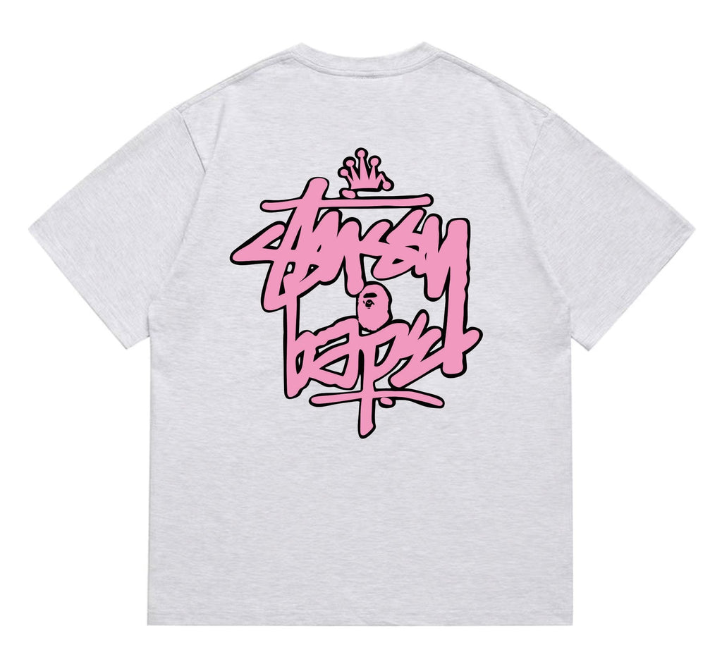 BAPE Crown-Face Graffiti Graphic T-Shirt — back