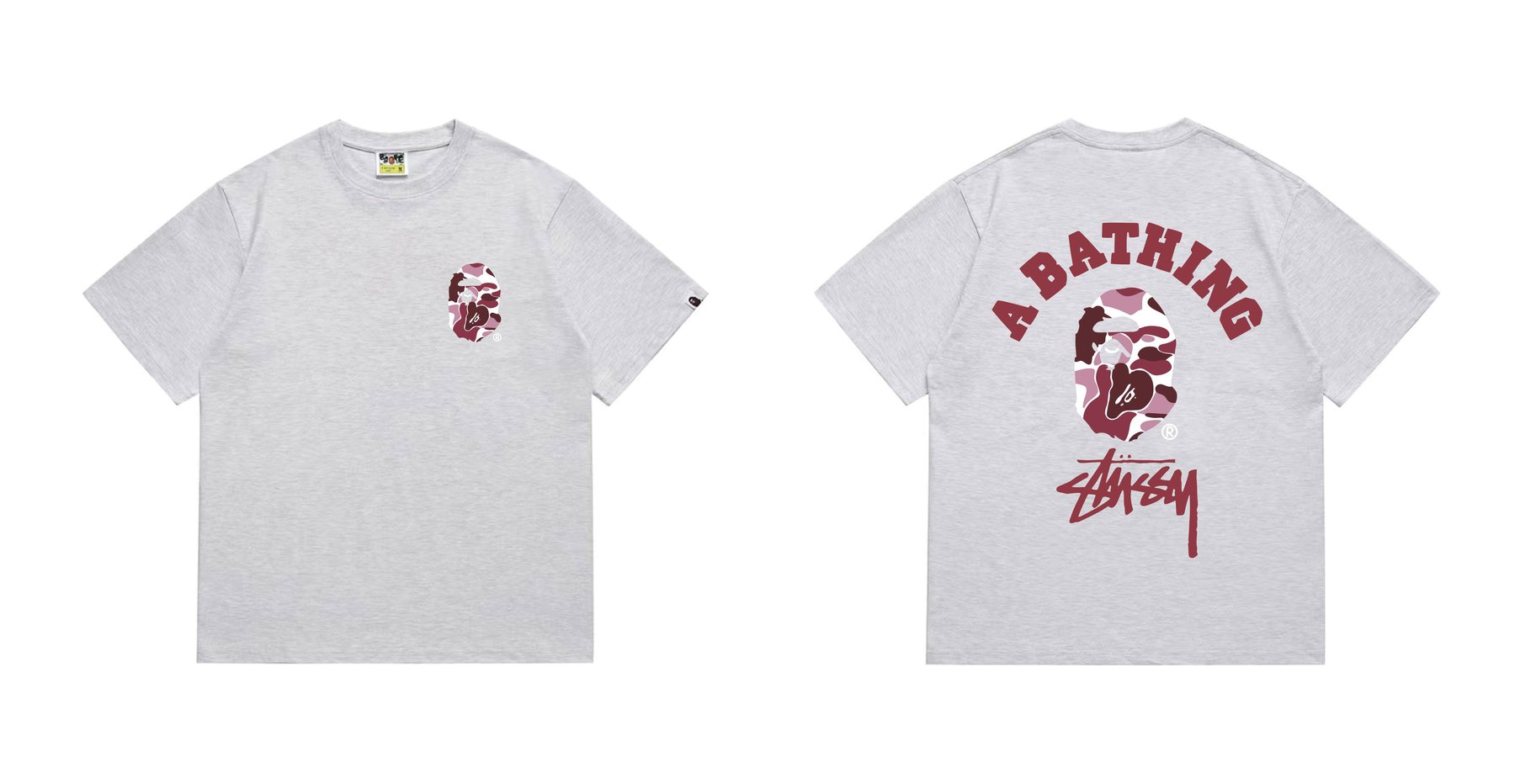 BAPE Ape Head Back Graphic T-Shirt — front
