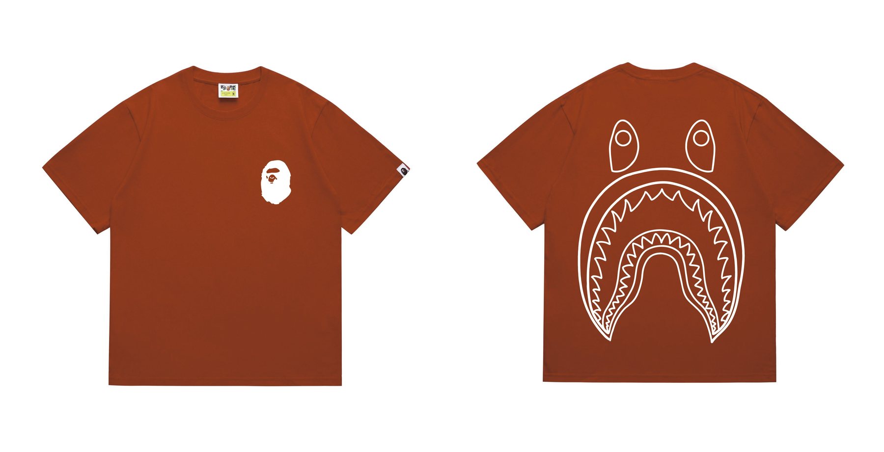 BAPE Chest Graphic Back Print T-Shirt — comparison