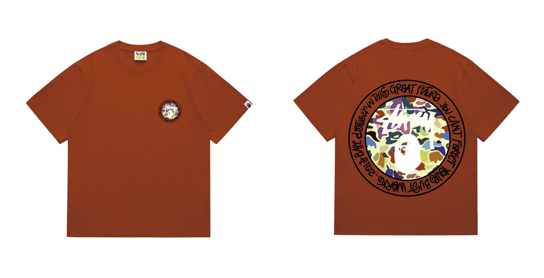 BAPE Circular Ape Graphic T-Shirt — comparison