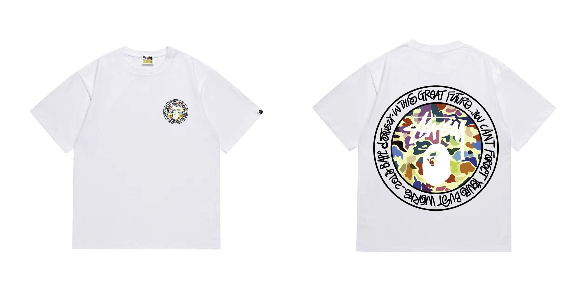 BAPE Circular Ape Graphic T-Shirt — comparison