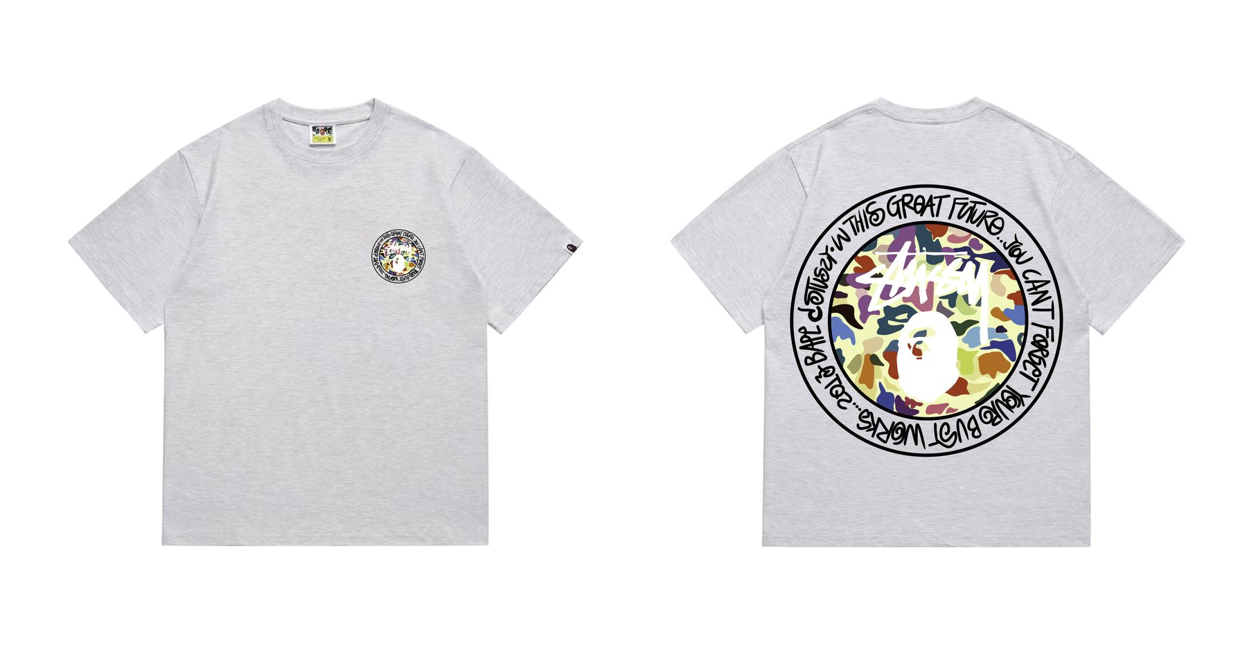 BAPE Circular Ape Graphic T-Shirt — comparison