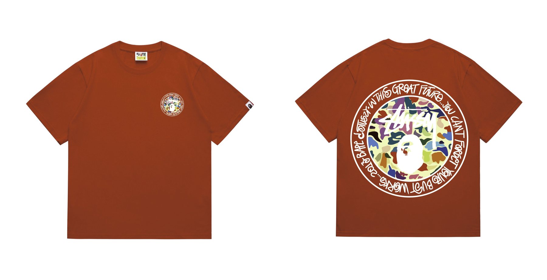 BAPE Circular Wordmark Graphic T-Shirt — comparison