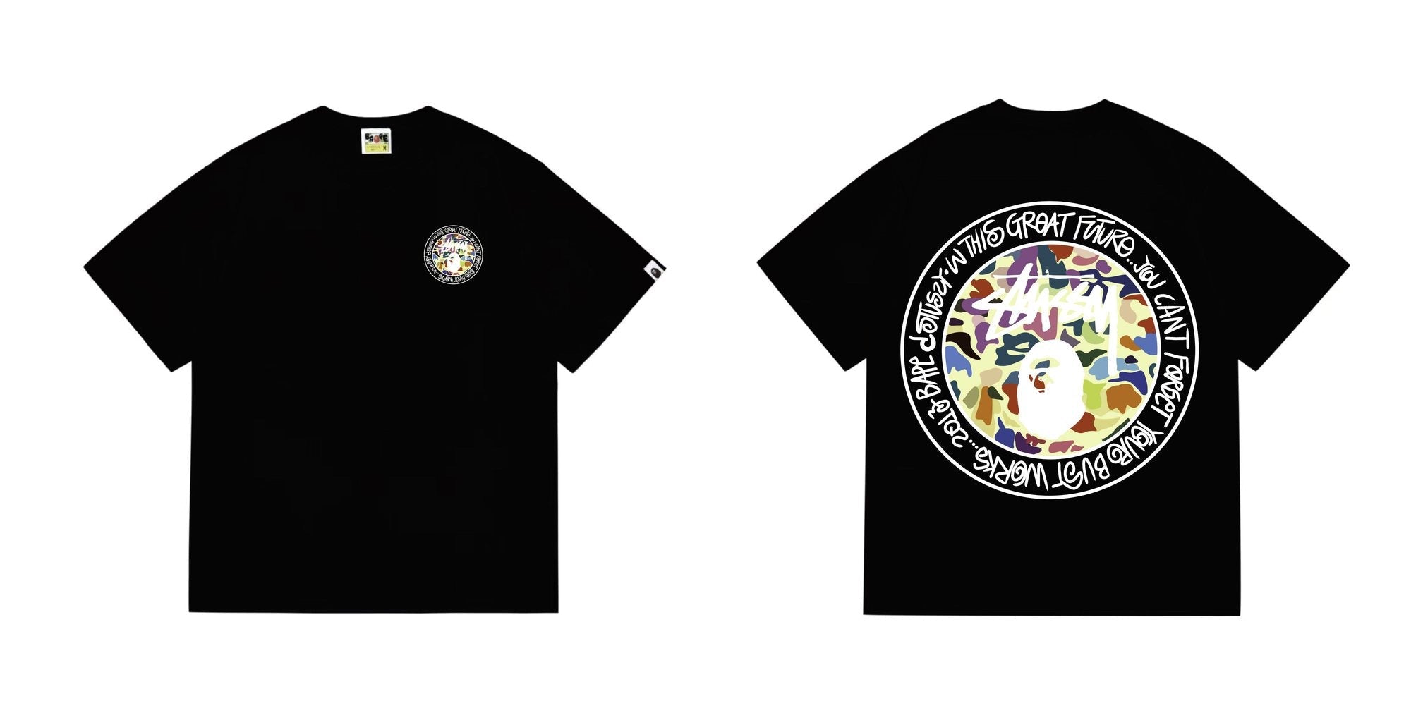 BAPE Circular Wordmark Graphic T-Shirt — hero