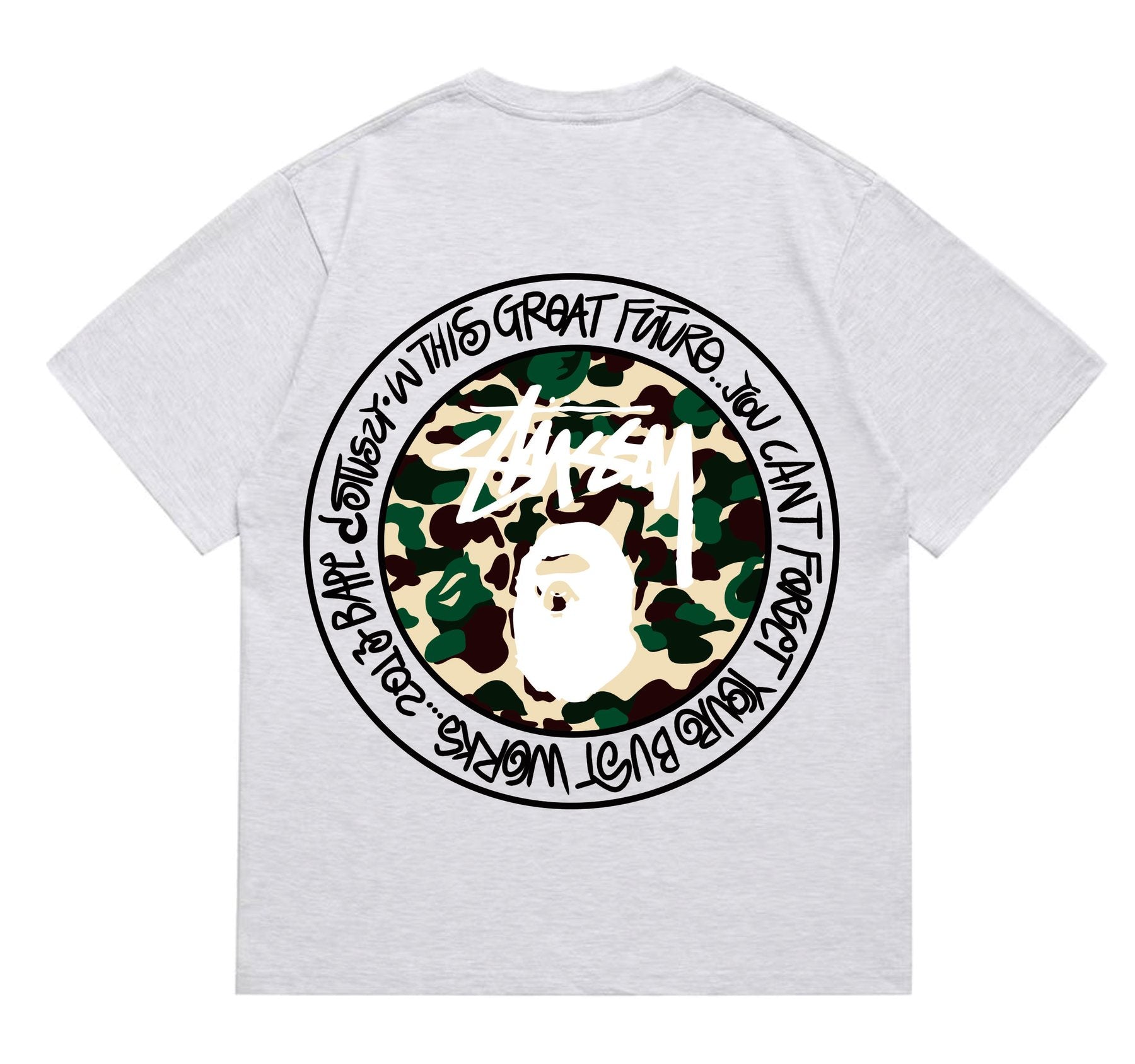 BAPE Circular Camo Graphic T-Shirt — back