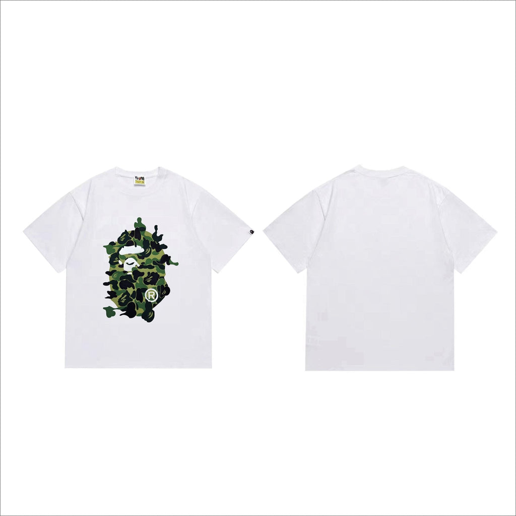 BAPE Camouflage Ape Face Graphic T-Shirt — front