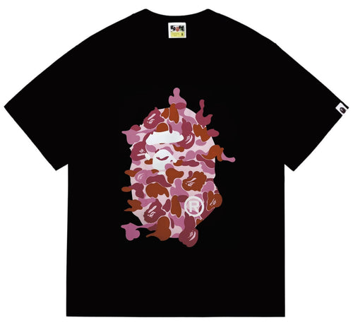 BAPE Camouflage Ape Face Graphic T-Shirt — front