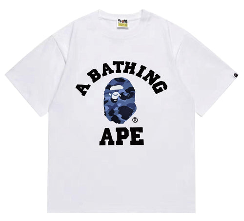 BAPE Blue Camo Ape Head Graphic T-Shirt — hero