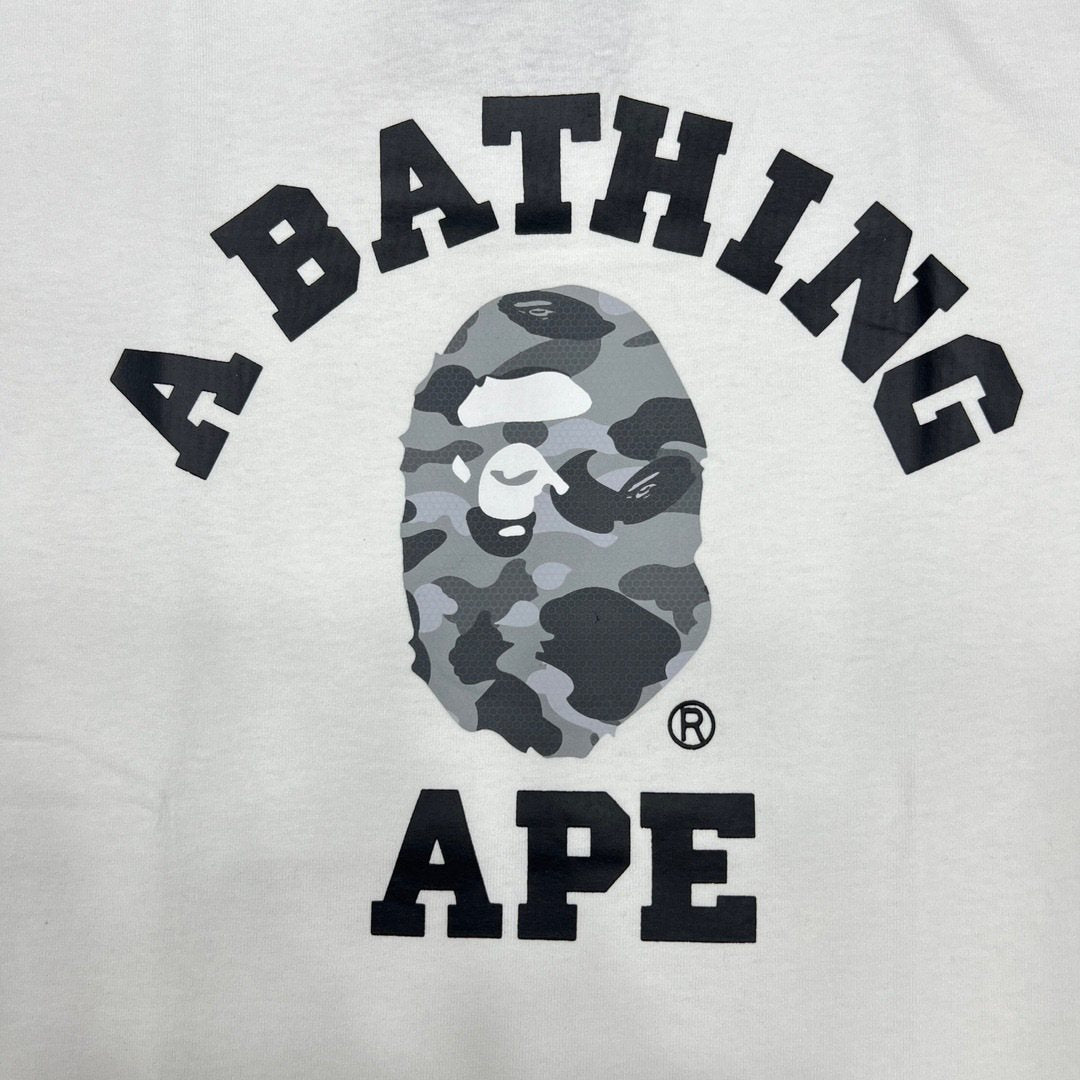 BAPE Grey Camo Ape Head Graphic T-Shirt — detail