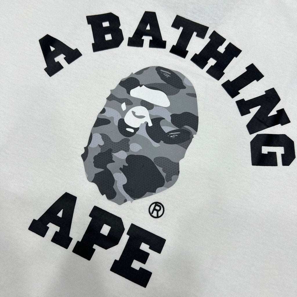 BAPE Grey Camo Ape Head Graphic T-Shirt — detail
