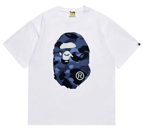 BAPE Blue Camo Ape Head Graphic T-Shirt — hero