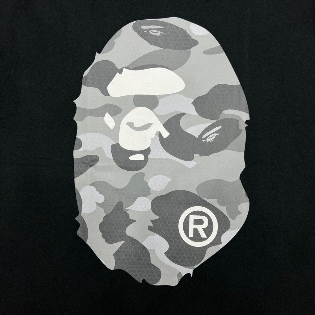 BAPE Grey Camo Ape Head Graphic T-Shirt — detail