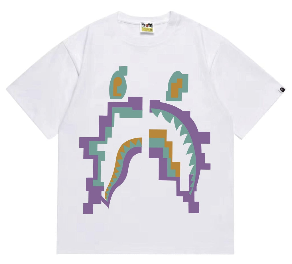BAPE Pixelated Shark Graphic T-Shirt — hero