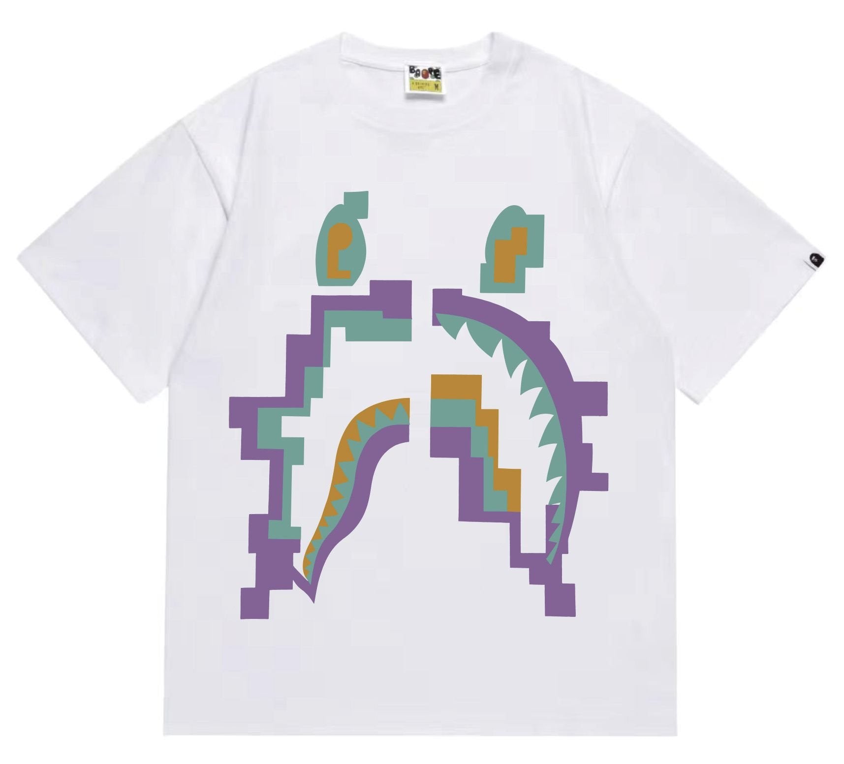 BAPE Pixelated Shark Graphic T-Shirt — hero