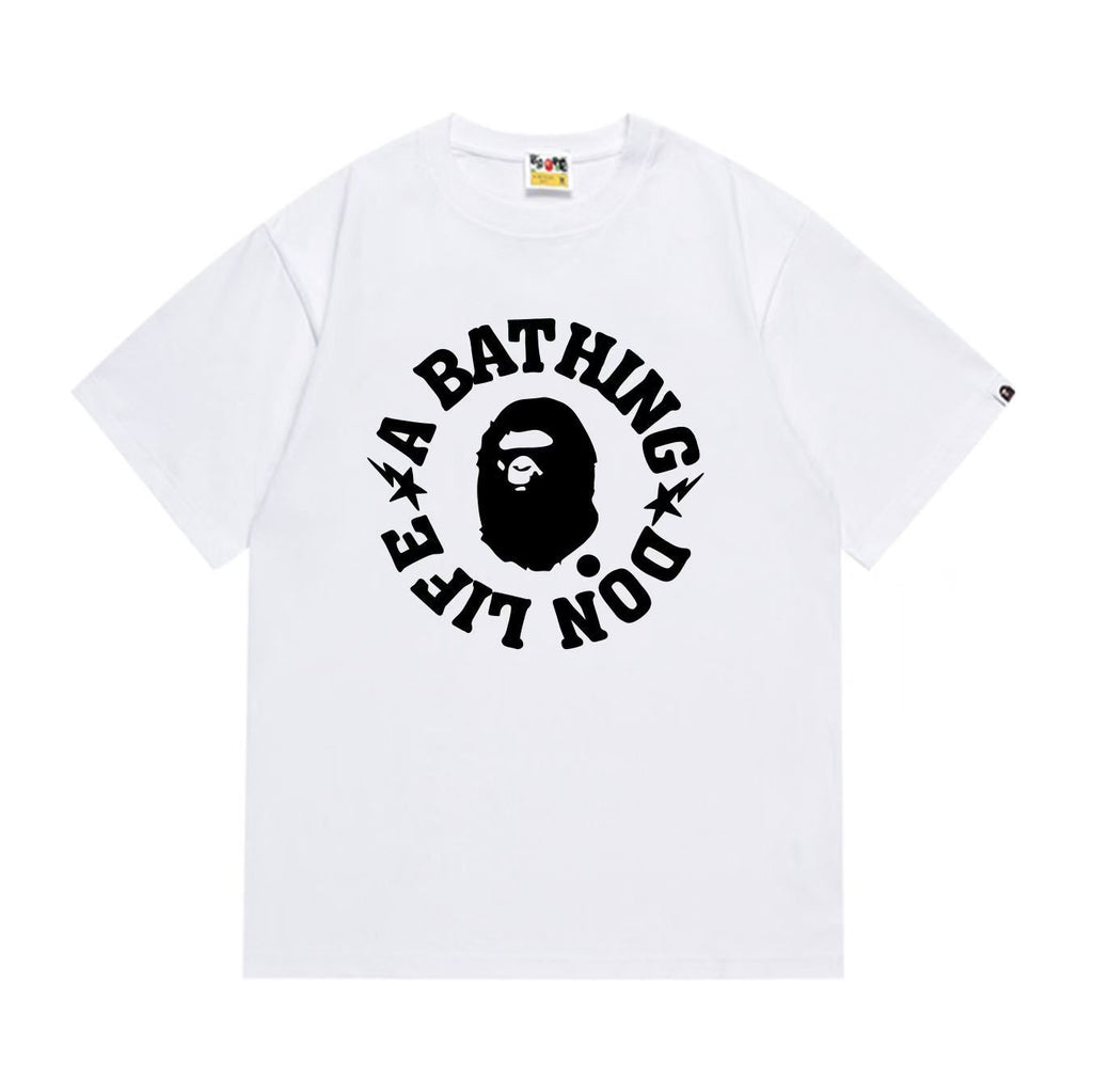 BAPE Circular Graphic Short-Sleeve T-Shirt - White, Black — hero