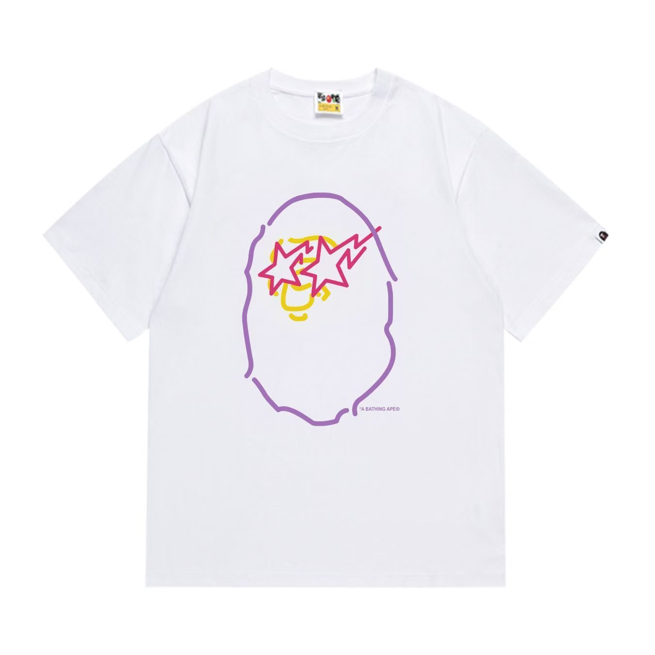 BAPE Star Sunglasses Cartoon Graphic T-Shirt — front