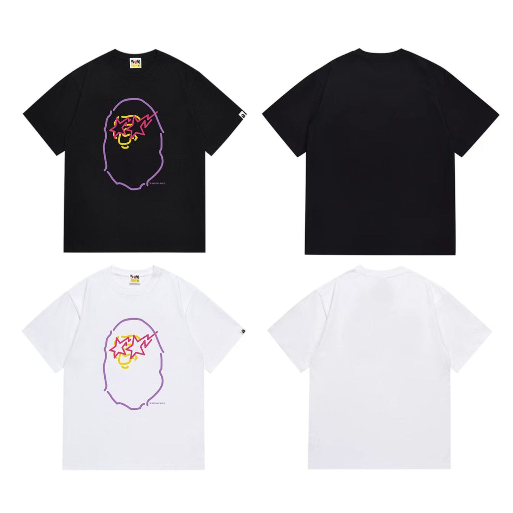 BAPE Star Sunglasses Cartoon Graphic T-Shirt — comparison