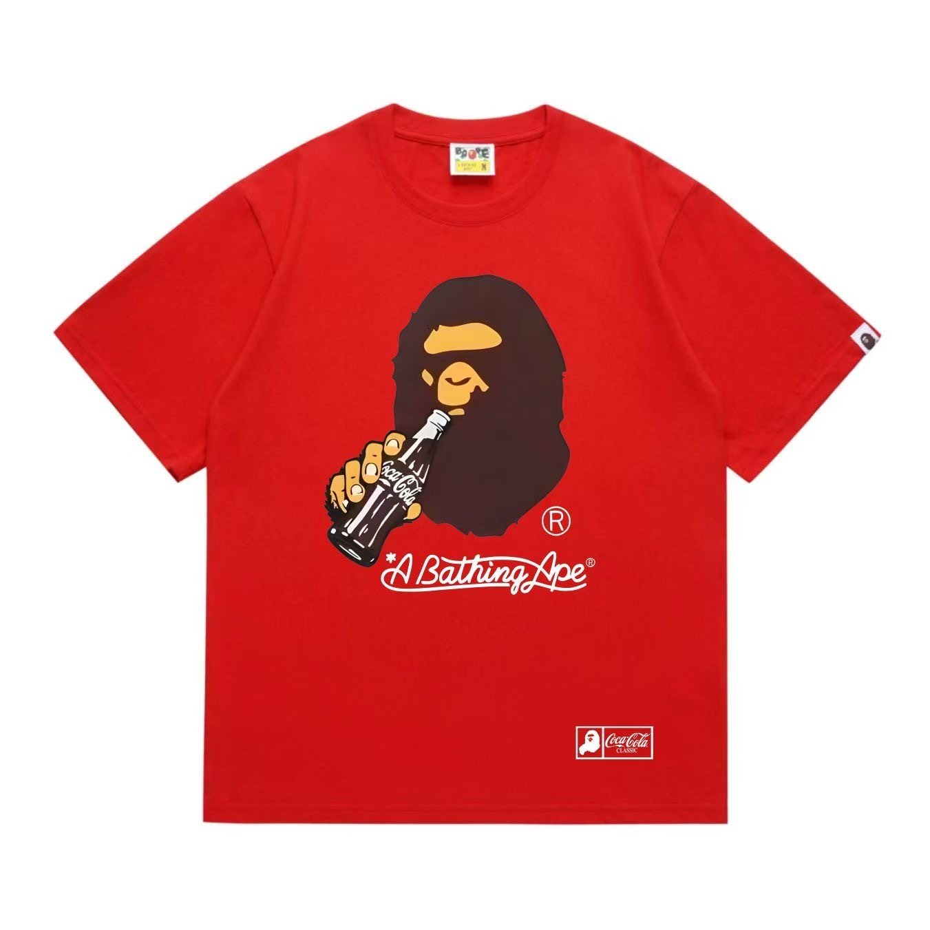 BAPE Coca-Cola Classic Ape Bottle Graphic T-Shirt — front