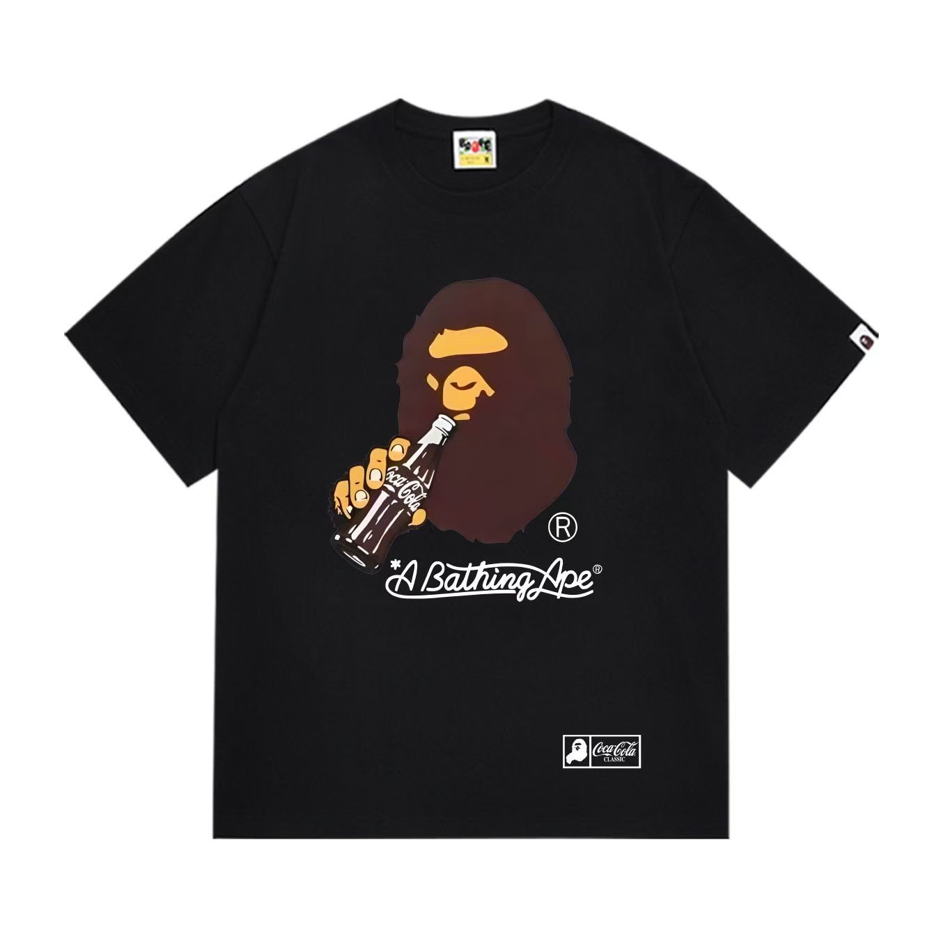 BAPE Coca-Cola Classic Ape Bottle Graphic T-Shirt — front