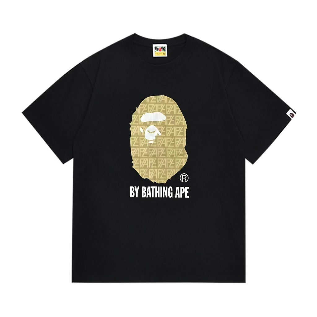 BAPE Gold Ape Head Graphic T-Shirt — hero