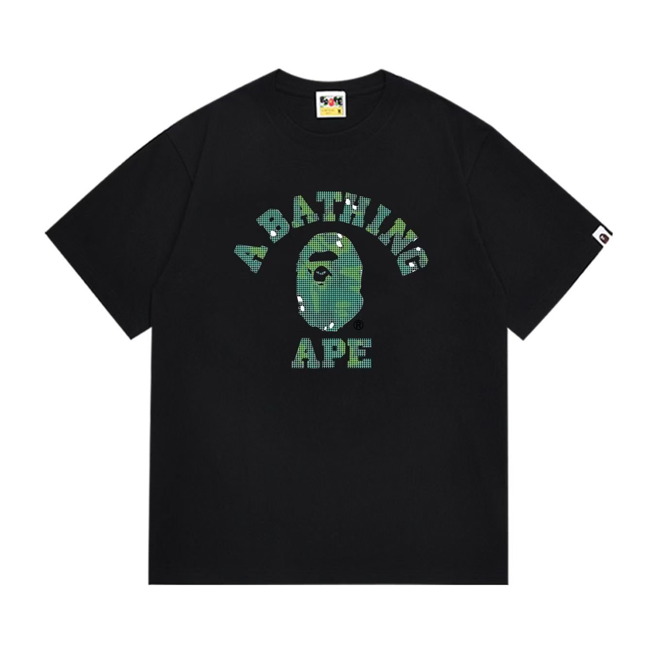 BAPE Green Ape Head Graphic Short-Sleeve T-Shirt — hero