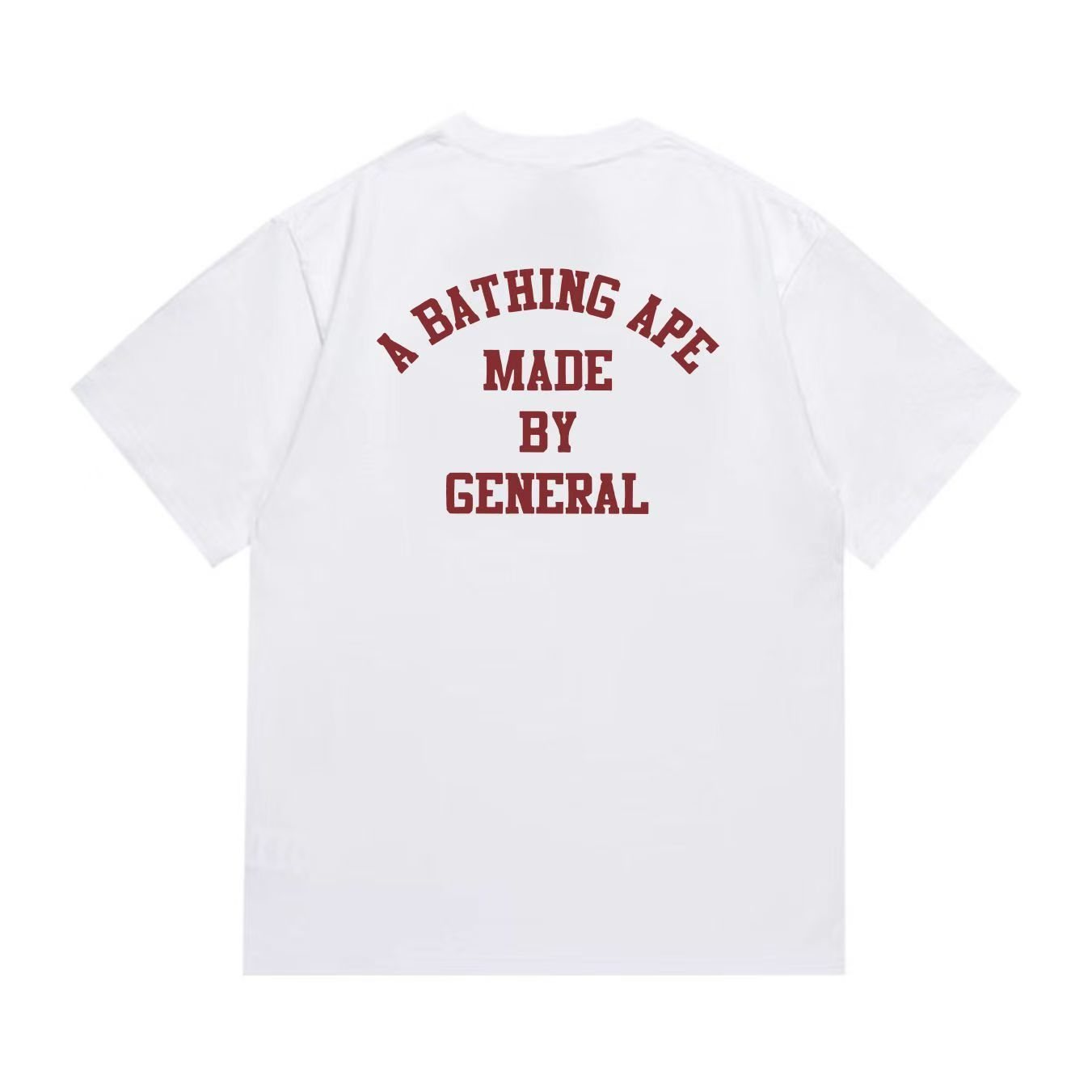 BAPE Red Chest & Back Graphic Short-Sleeve T-Shirt — back