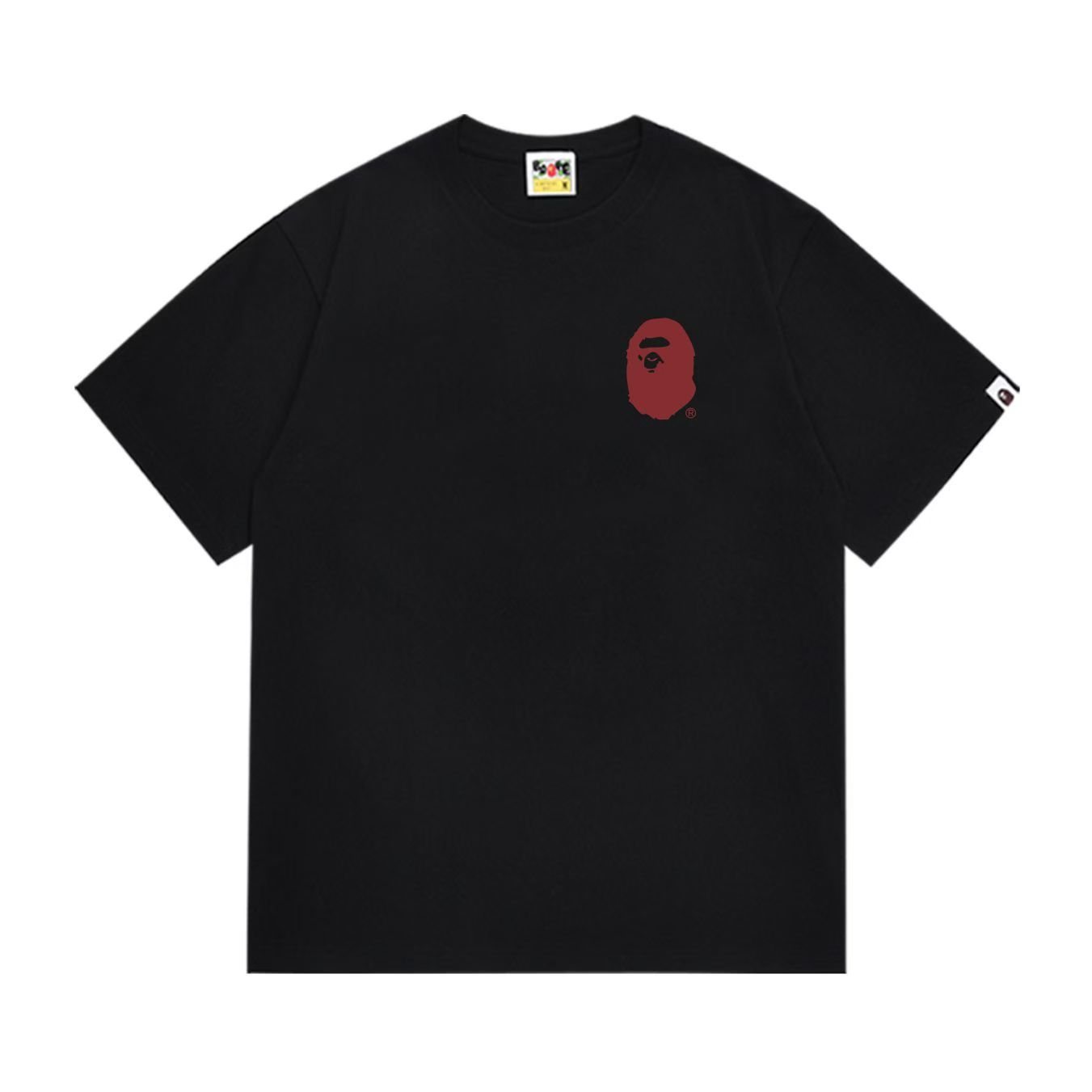 BAPE Red Chest & Back Graphic Short-Sleeve T-Shirt — front