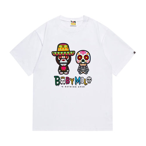 BAPE Baby Milo Sugar Skull Graphic T-Shirt — front