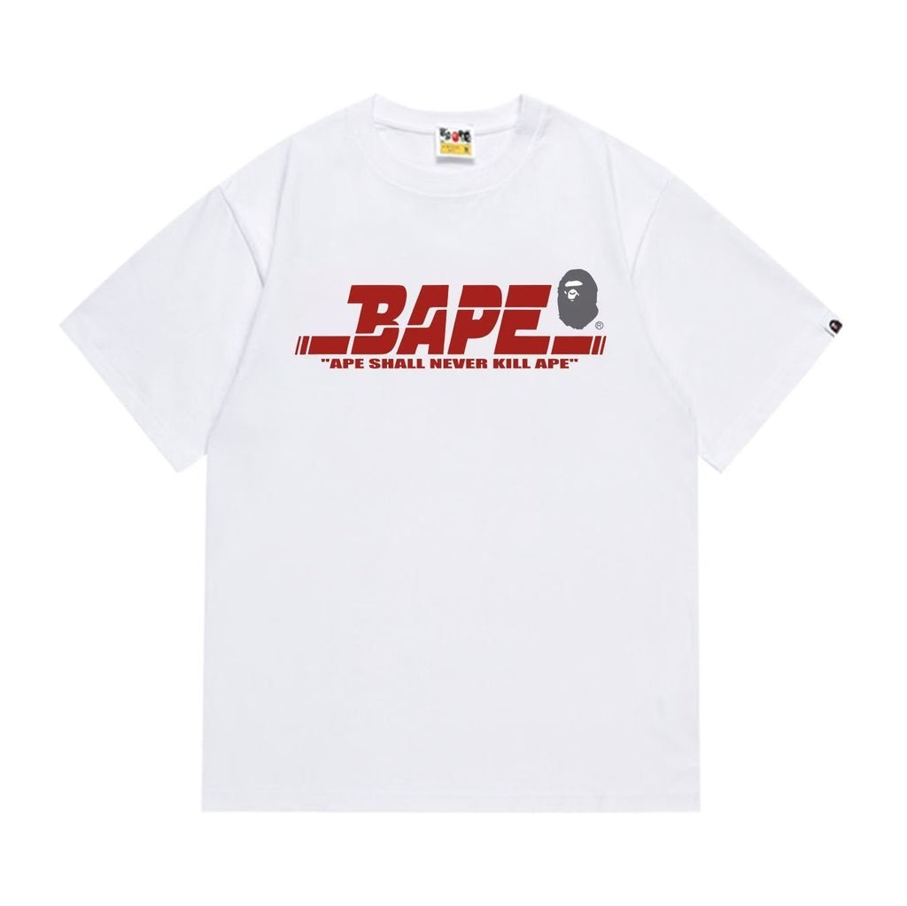 BAPE Red Wordmark Graphic T-Shirt — hero