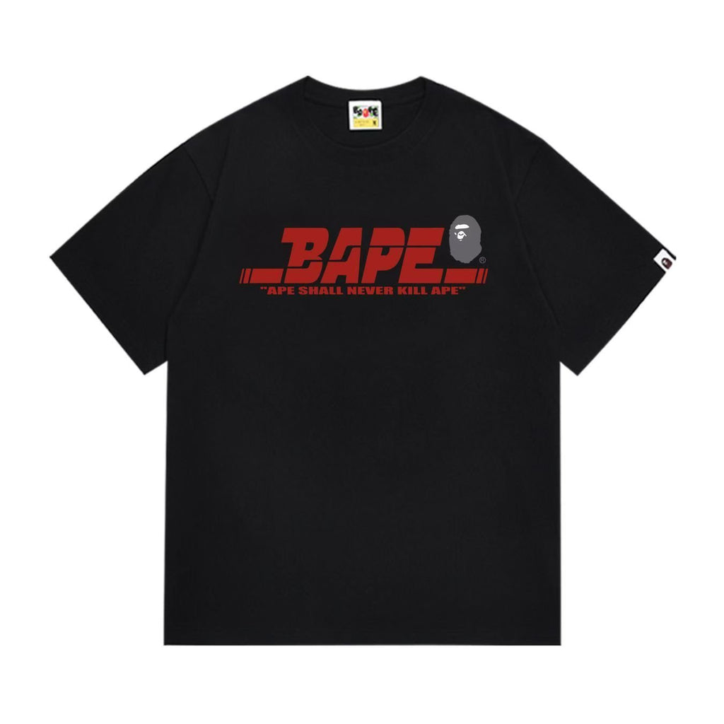 BAPE Red Wordmark Graphic T-Shirt — front