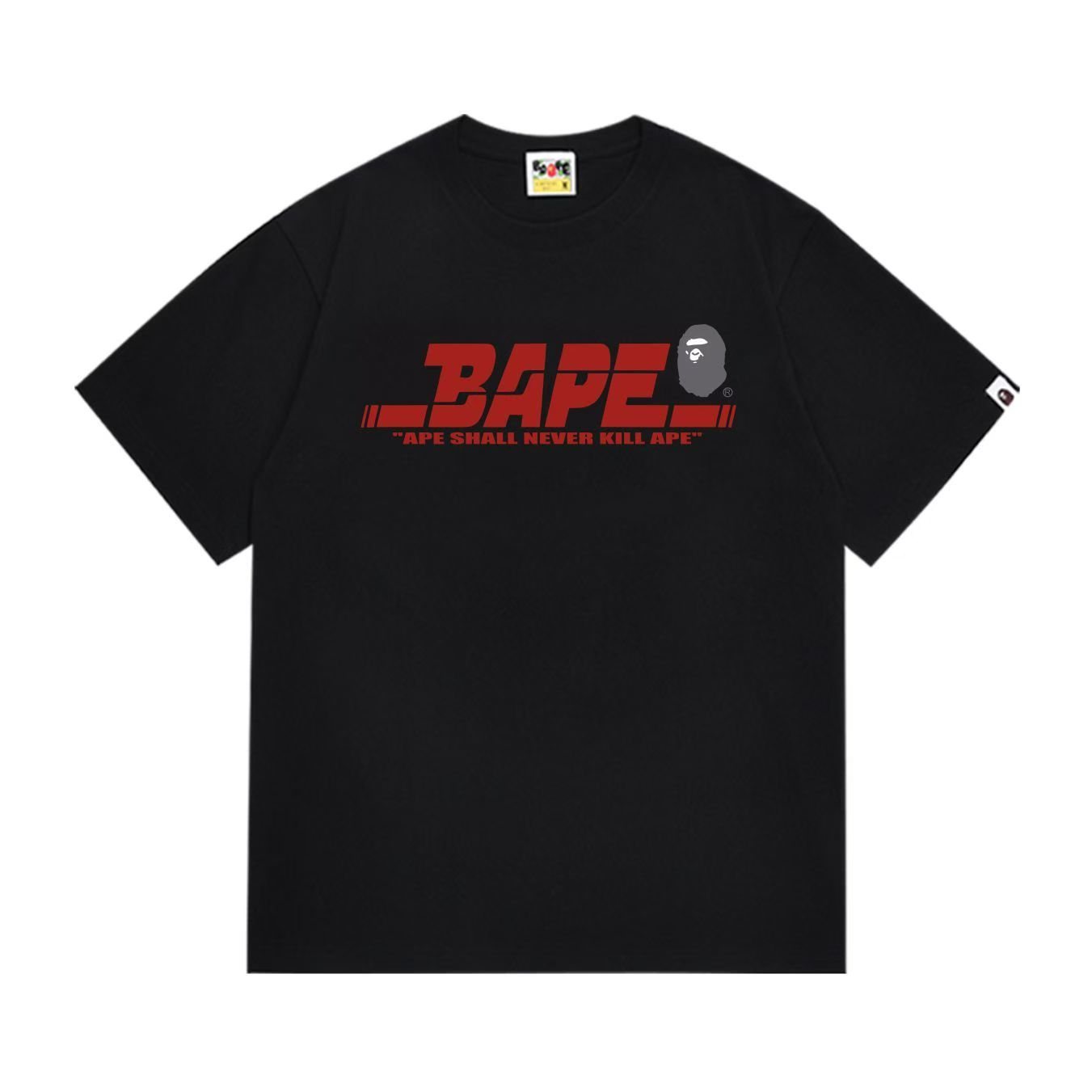 BAPE Red Wordmark Graphic T-Shirt — front