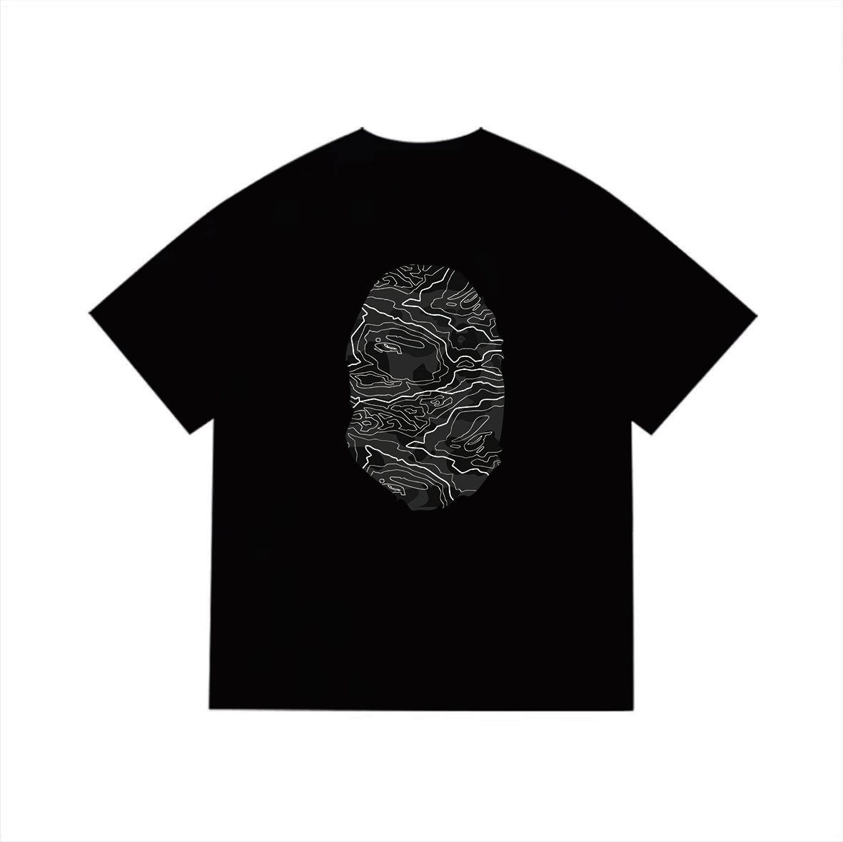 BAPE Oval Front and Back Graphic Short-Sleeve T-Shirt — back