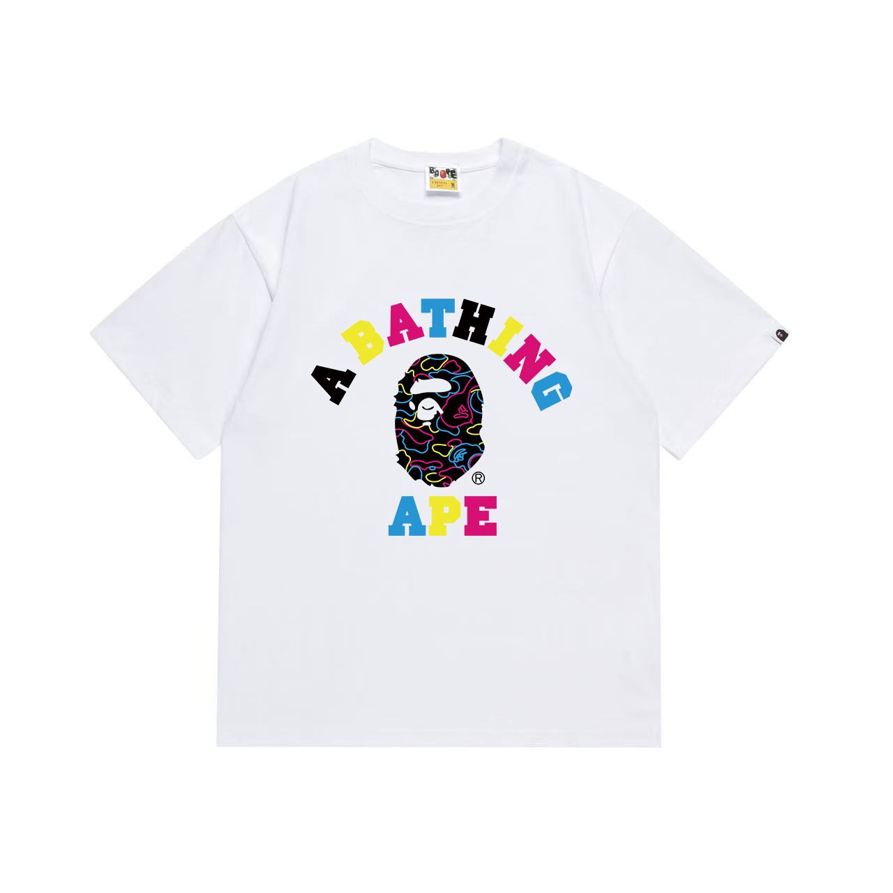 BAPE Multicolor Front Graphic Short-Sleeve T-Shirt — hero