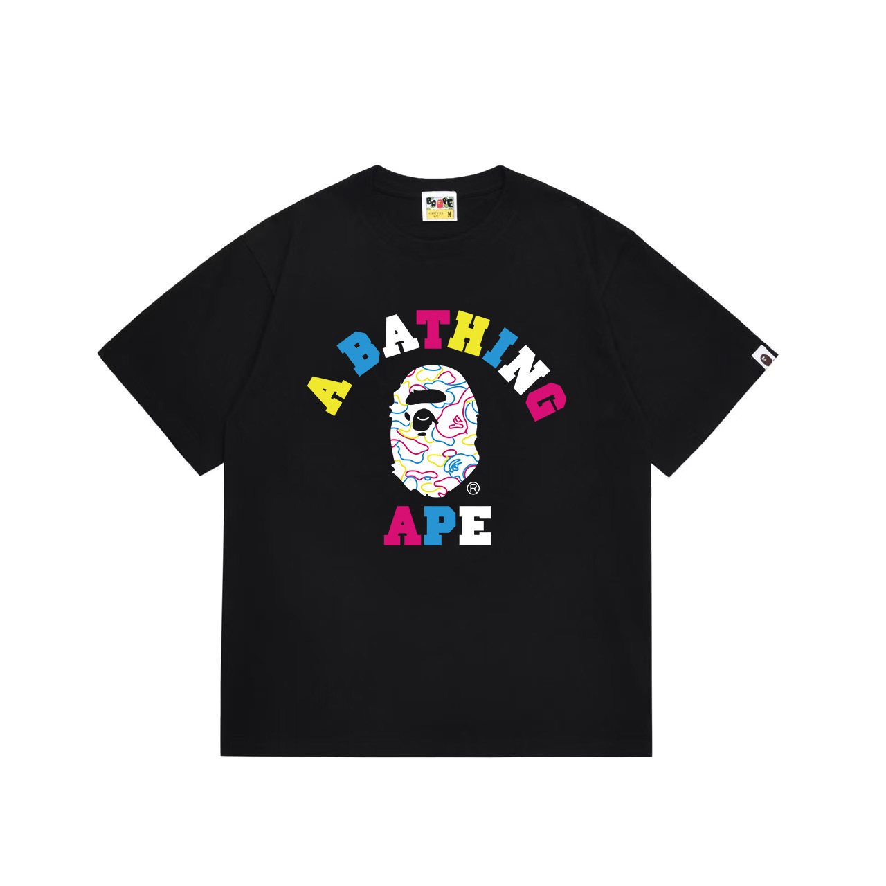 BAPE Multicolor Front Graphic Short-Sleeve T-Shirt — front