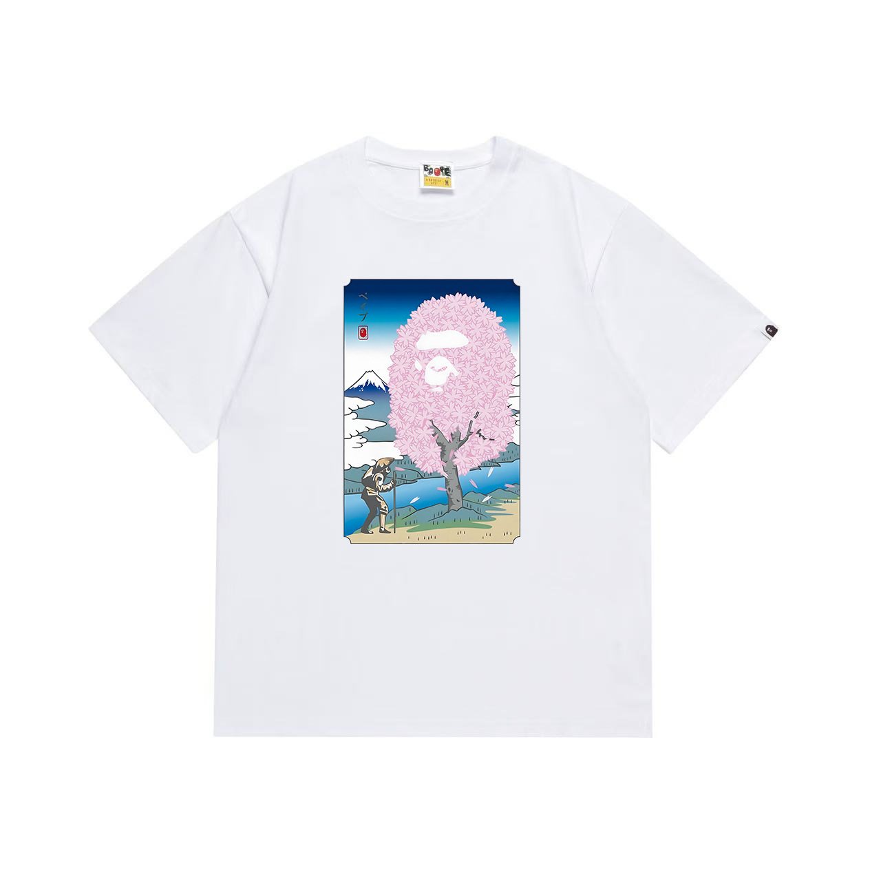 BAPE Cherry Blossom Graphic T-Shirt — front